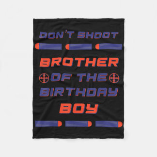 Couverture Polaire Foam Dart War Anniversaire Frère Du Garçon D'Anniv