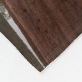 Couverture Polaire Foggy Matin & Neige Printemps Sous Séquoia Géante (Coin)