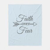 Couverture Polaire Foi au-dessus de la crainte (couleurs multiples (Devant)