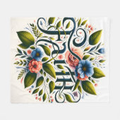 Couverture Polaire Foi botanique (Devant (Horizontal))