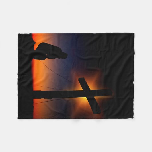 Couverture Polaire Foi chrétienne (Devant (Horizontal))