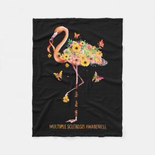 Couverture Polaire Foi Flamant rose Espoir Lutter Contre la Sclérose