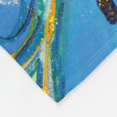 Couverture Polaire Foi rayée verte Gardien Angel Chemo Blanket (Coin)