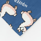 Couverture Polaire Folie de lama de hippie (Coin)