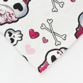 Couverture Polaire Folie de petit gâteau de crâne (Coin)