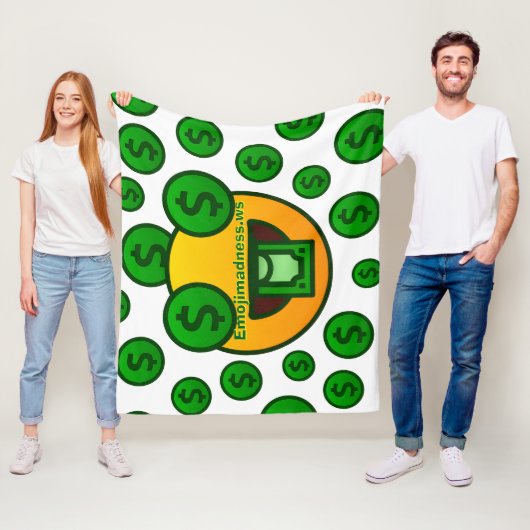 Couverture Polaire Folie des émojis (En situation)