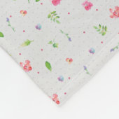 Couverture Polaire Folie Florale 2 (Coin)