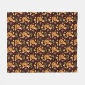 Couverture Polaire Folk Foxes Spiral (Devant (Horizontal))