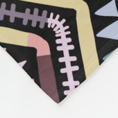 Couverture Polaire folklore géométrique d'Ikat, motif aztèque tribal. (Coin)