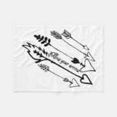 Couverture Polaire Follow Your Arrow Motivational  (Devant (Horizontal))