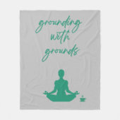 Couverture Polaire Fond avec sol Méditation (Devant)