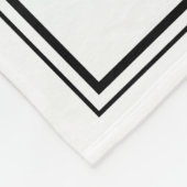 Couverture Polaire Fond blanc simple pour événement à deux logos (Coin)