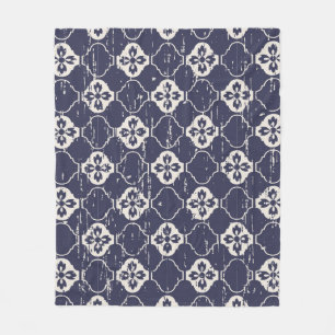 Couverture Polaire Fond de motif de fleurs usé vintage sans couture