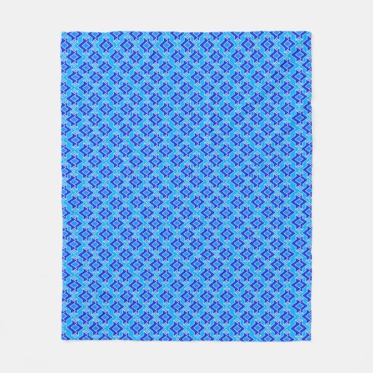 Couverture Polaire Fond d'écran Art déco Motif, bleu cérulean (Devant)
