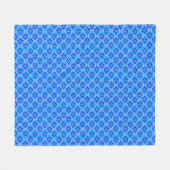 Couverture Polaire Fond d'écran Art déco Motif, bleu cérulean (Devant (Horizontal))