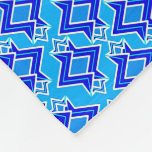 Couverture Polaire Fond d'écran Art déco Motif, bleu cérulean