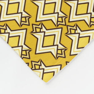 Couverture Polaire Fond d'écran Art Déco Motif, Or moutarde