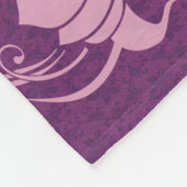 Couverture Polaire Fond d'écran floral violet rose (Coin)