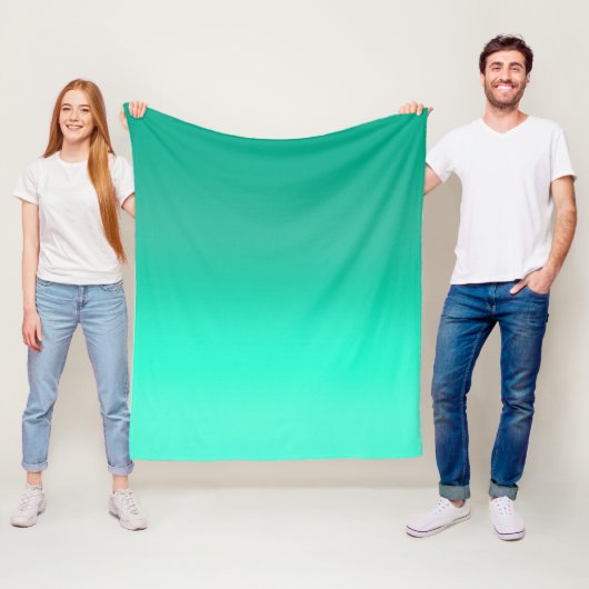 Couverture Polaire Fond Seafoam (En situation)