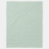Couverture Polaire Fond vert sauge apaisant simple (Devant)