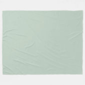 Couverture Polaire Fond vert sauge apaisant simple (Devant (Horizontal))