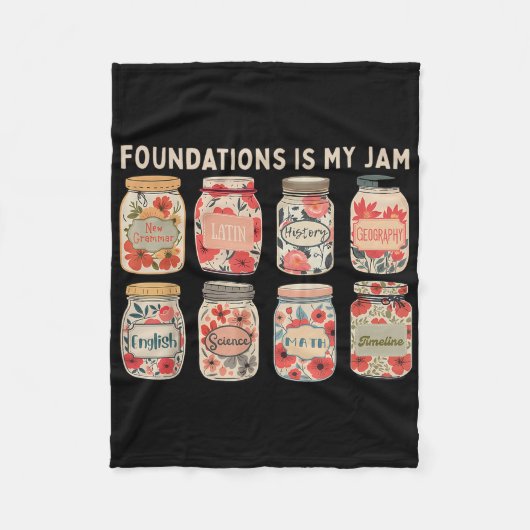 Couverture Polaire Fondations Clical Conversations Is My Jam Homesch (Devant)