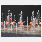 COUVERTURE POLAIRE FONTAINE DE FLAMANT ROSE (Devant (Horizontal))