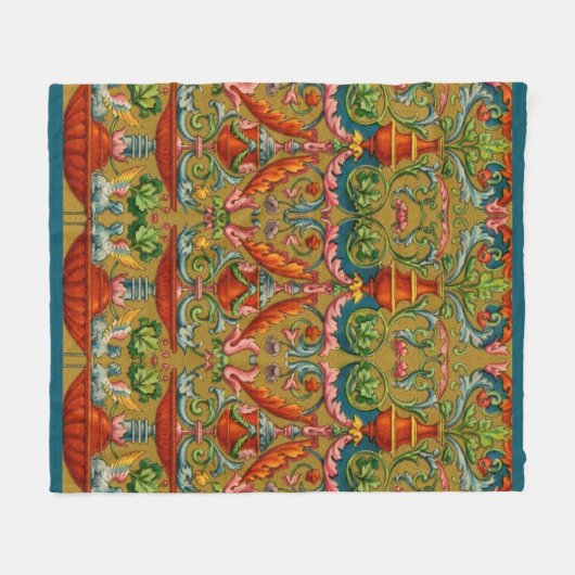 Couverture Polaire fontaine sphynx ailes du XVIe siècle frondes de fl (Devant (Horizontal))