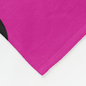 Couverture Polaire Fonte cardiaque - rose, violet, bleu et noir (Coin)
