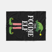 Couverture Polaire Foody Elf Correspondant Famille Groupe Noël 1 (Devant (Horizontal))