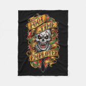 Couverture Polaire Fool Time Employee Funny Office Humor  (Devant)