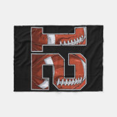 Couverture Polaire Football 12e anniversaire garçon Douze 12 ans Bda (Devant (Horizontal))