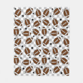 Couverture Polaire Football À damiers Sports (Devant)