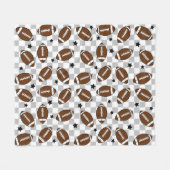 Couverture Polaire Football À damiers Sports (Devant (Horizontal))