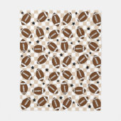 Couverture Polaire Football À damiers Sports (Devant)