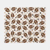 Couverture Polaire Football À damiers Sports (Devant (Horizontal))