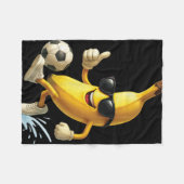 Couverture Polaire Football à la banane (Devant (Horizontal))