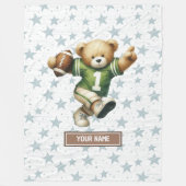Couverture Polaire Football Américain Chaud Teddy Bear Blanket Toddle (Devant)