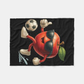 Couverture Polaire Football Apple (Devant (Horizontal))