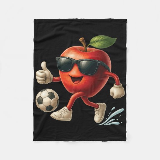 Couverture Polaire Football Apple (Devant)