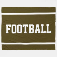 FOOTBALL Athlétique Brun Sportif Blanc Rayures
