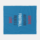 Couverture Polaire Football Automne Brise Queue de soirée Fête de Dou (Devant (Horizontal))