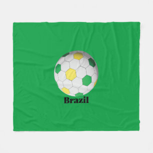 Couverture Polaire Football Brésil