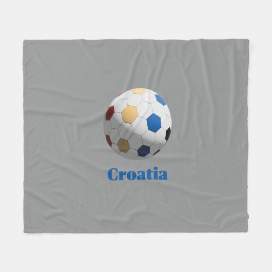 Couverture Polaire Football croate (Devant (Horizontal))
