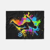 Couverture Polaire Football dynamique (Devant (Horizontal))