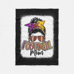 Couverture Polaire Football Maman Purple Et Or
