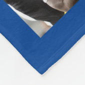 Couverture Polaire Football photo collage Bleu (Coin)