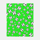 Couverture Polaire Football / Soccer Ball Seamless Pattern (Devant)