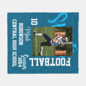 Couverture Polaire Football Sport Photo (Devant (Horizontal))