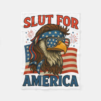 Couverture Polaire For America 4th Of July Patriotic 